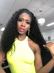 Jerry Curl Affordable headband wig