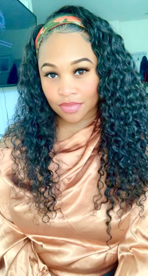 Water wave Affordable headband wig